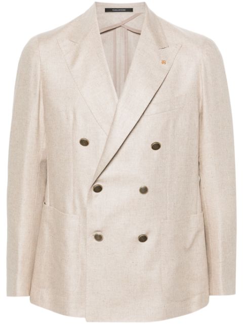 Tagliatore double-breasted silk blazer Men