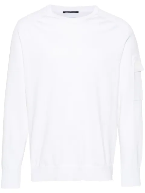 C.P. Company logo-patch cotton-blend jumper