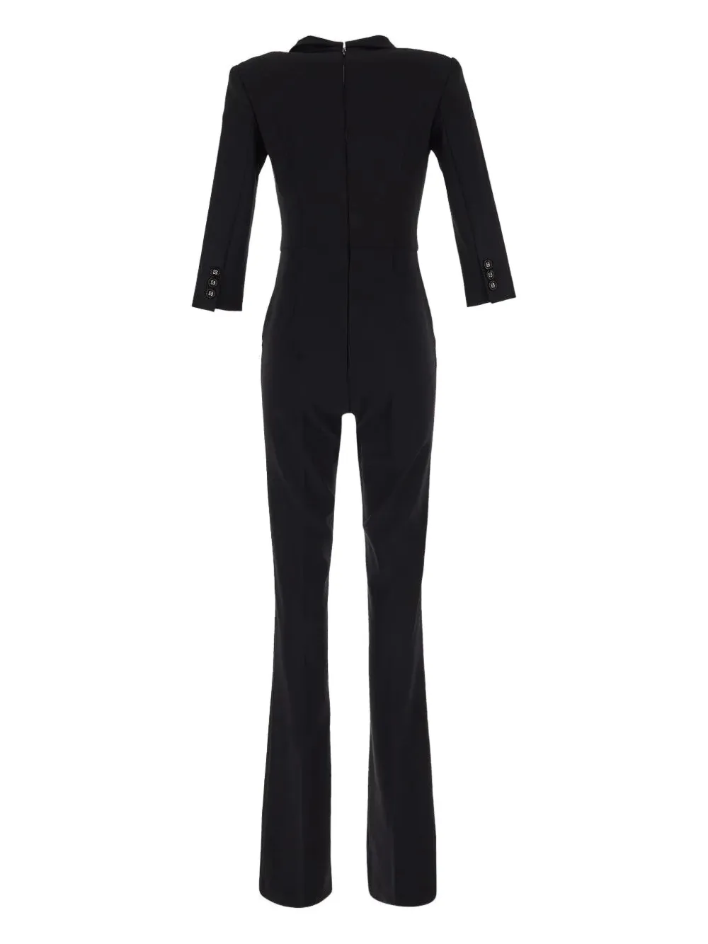 Elisabetta Franchi double-breasted jumpsuit - Zwart