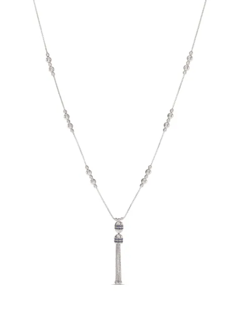 Officina Bernardi 18kt white gold Empire Tassel sapphire necklace