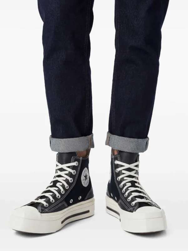 Converse Chuck 70 De Luxe Squared lace-up Sneakers | Black | FARFETCH