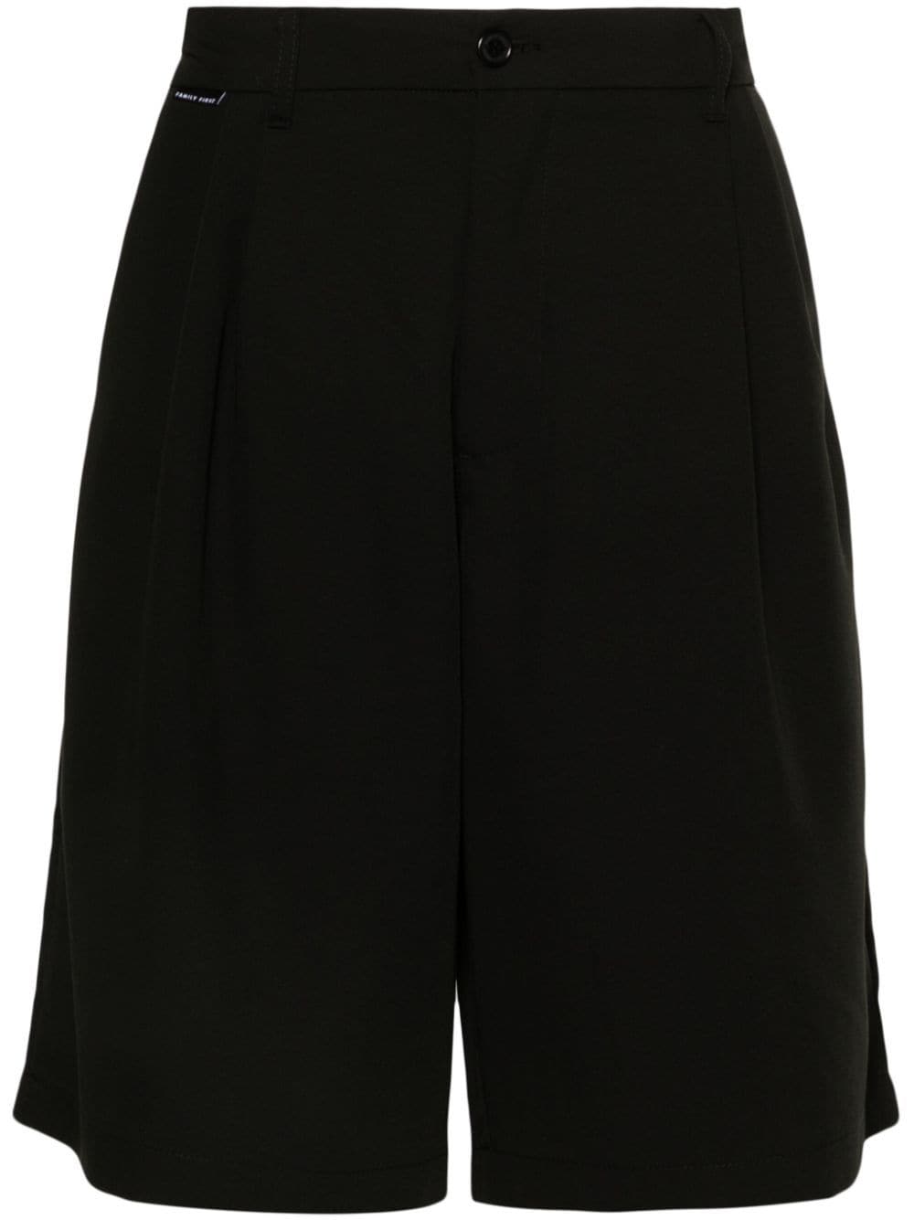Shop Family First Tailored Knee Shorts In Black