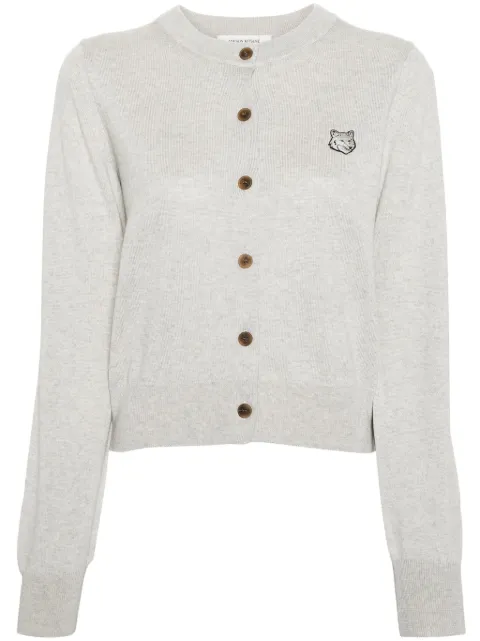 Maison Kitsuné Bold Fox Head wool cardigan