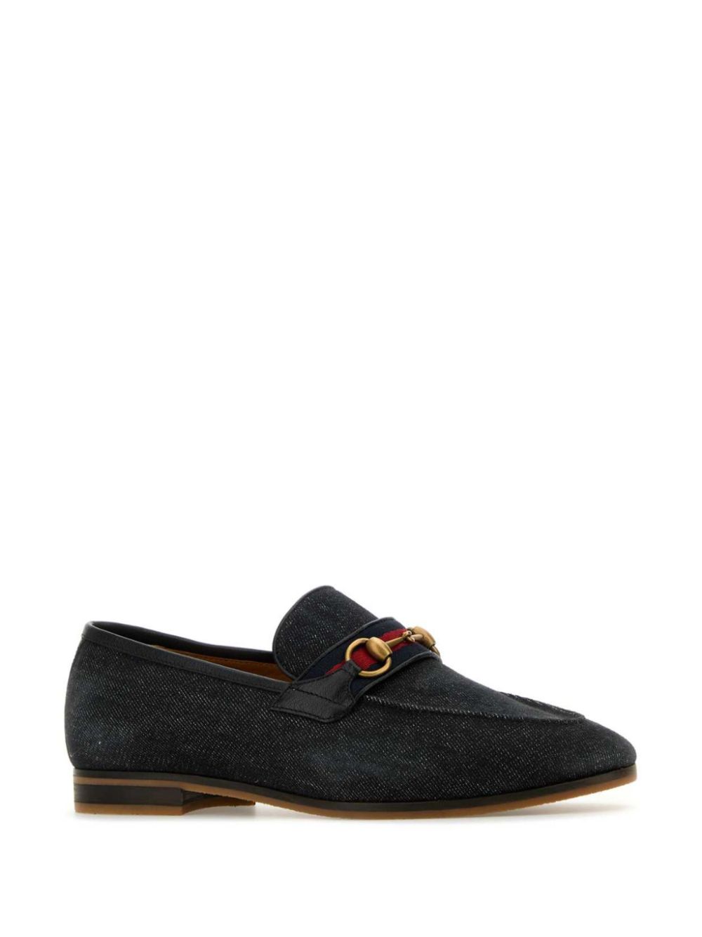 Gucci Horsebit-detail denim loafers - Black