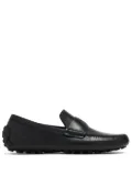 Ferragamo logo-plaque leather loafers - Black