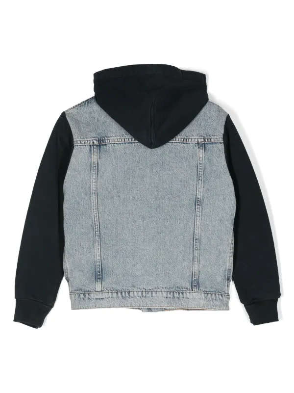 Emporio Armani kidsフーデッドジャケット Emporio Armani Kids フーデッド デニムジャケット | ブルー
