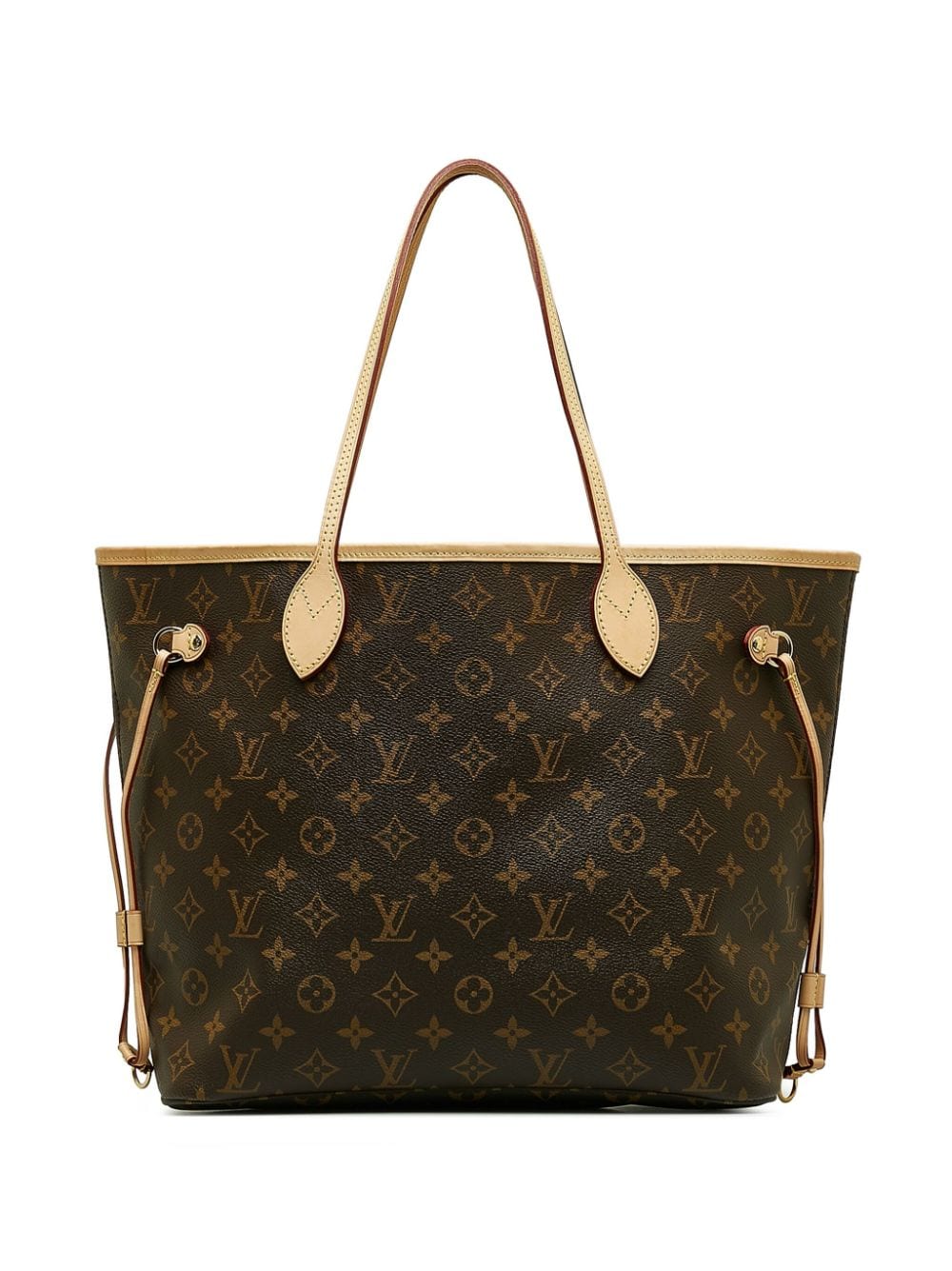Pre-owned Louis Vuitton 2000-2023  Monogram Neverfull Mm Tote Bag In Brown