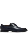 Ferragamo polished leather derby shoes - Blue