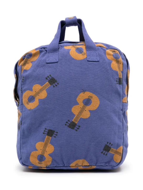 Bobo Choses guitar-print Cotton Backpack | Purple | FARFETCH