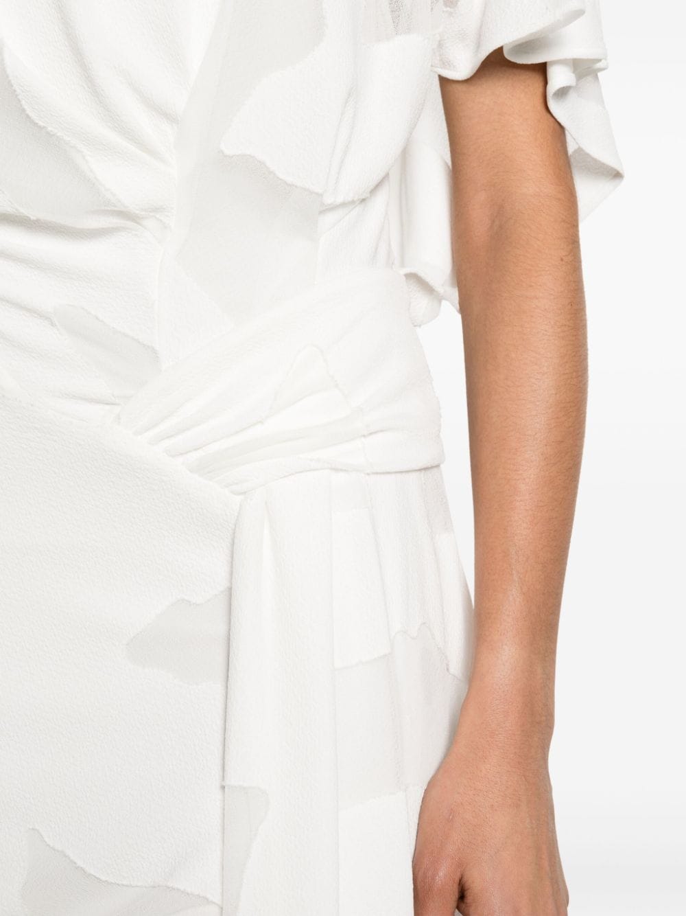 IRO Semi-doorzichtige mini-jurk Wit