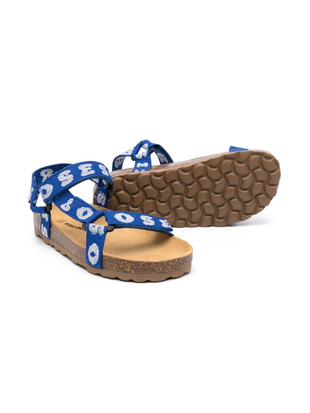 Shop Bobo Choses Logo-jacquard Sandals In Blue