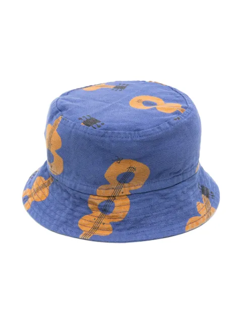 Bobo Choses guitar-print cotton bucket hat