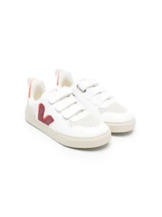 VEJA Kids V-10 touch-strap toddler white leather sneakers size 9.5 cheapest EUR 26