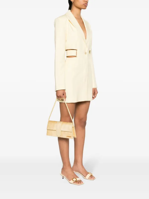 Jacquemus Le Bambino Long pony-hair Shoulder Bag | Yellow