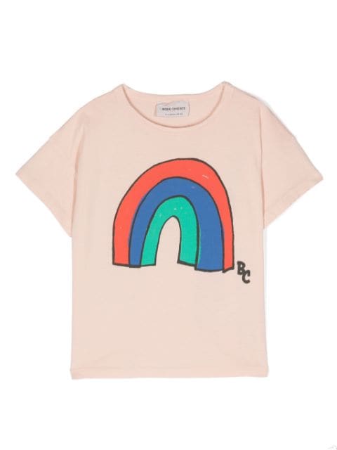 Bobo Choses rainbow-print cotton T-shirt