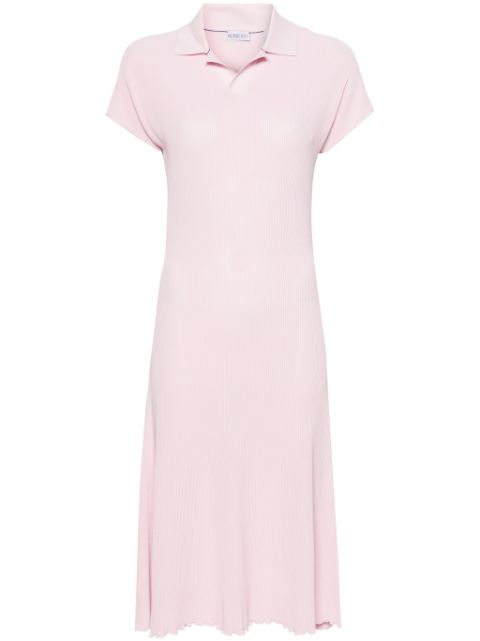 Burberry ribbed polo-collar maxi dress Women