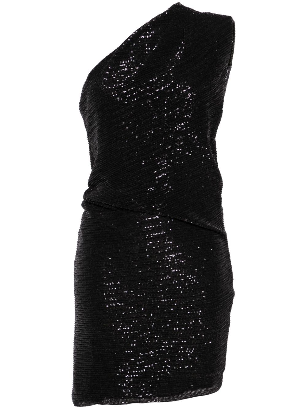Shop Iro Haidi Sequin-embellished Minidress In Black