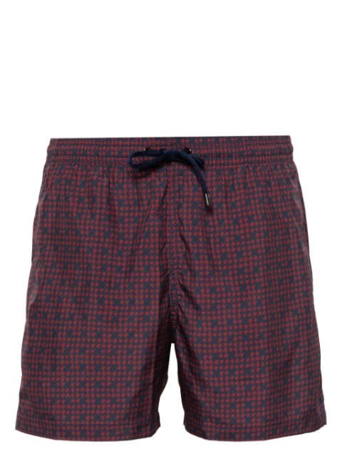 Canali houndstooth swim shorts