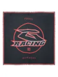 Givenchy racing-print square scarf - Black