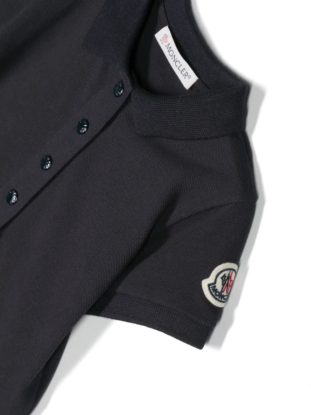 Moncler Enfant Jurk met geplooide rok Blauw