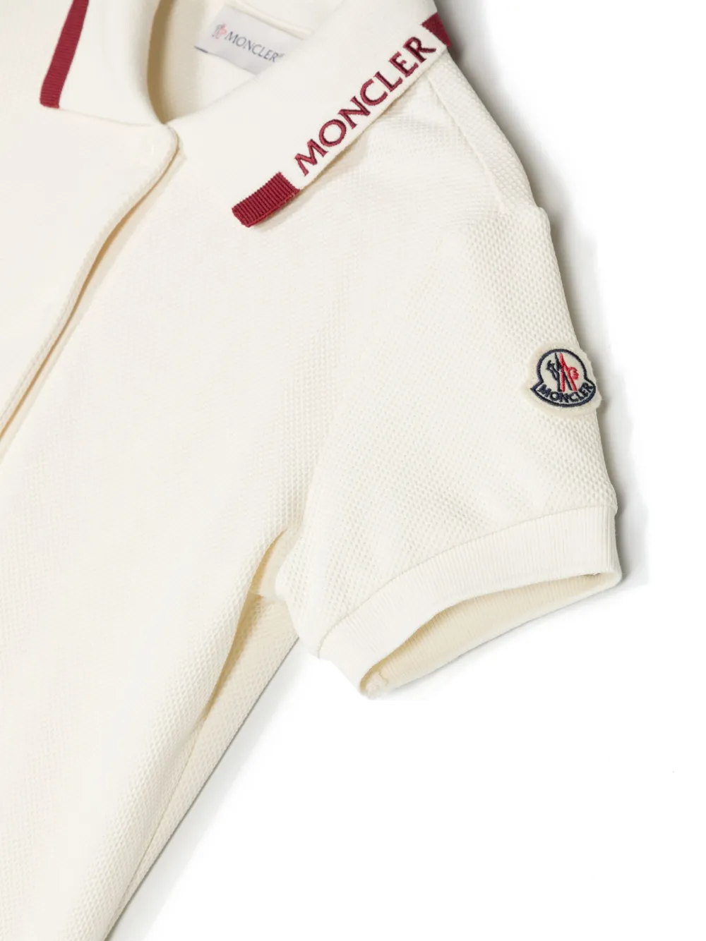 Moncler Enfant Polo-jurk met flared rok Wit