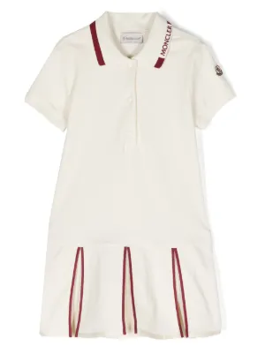 Moncler Enfant ロゴウエスト ポロワンピース | ブルー | FARFETCH JP