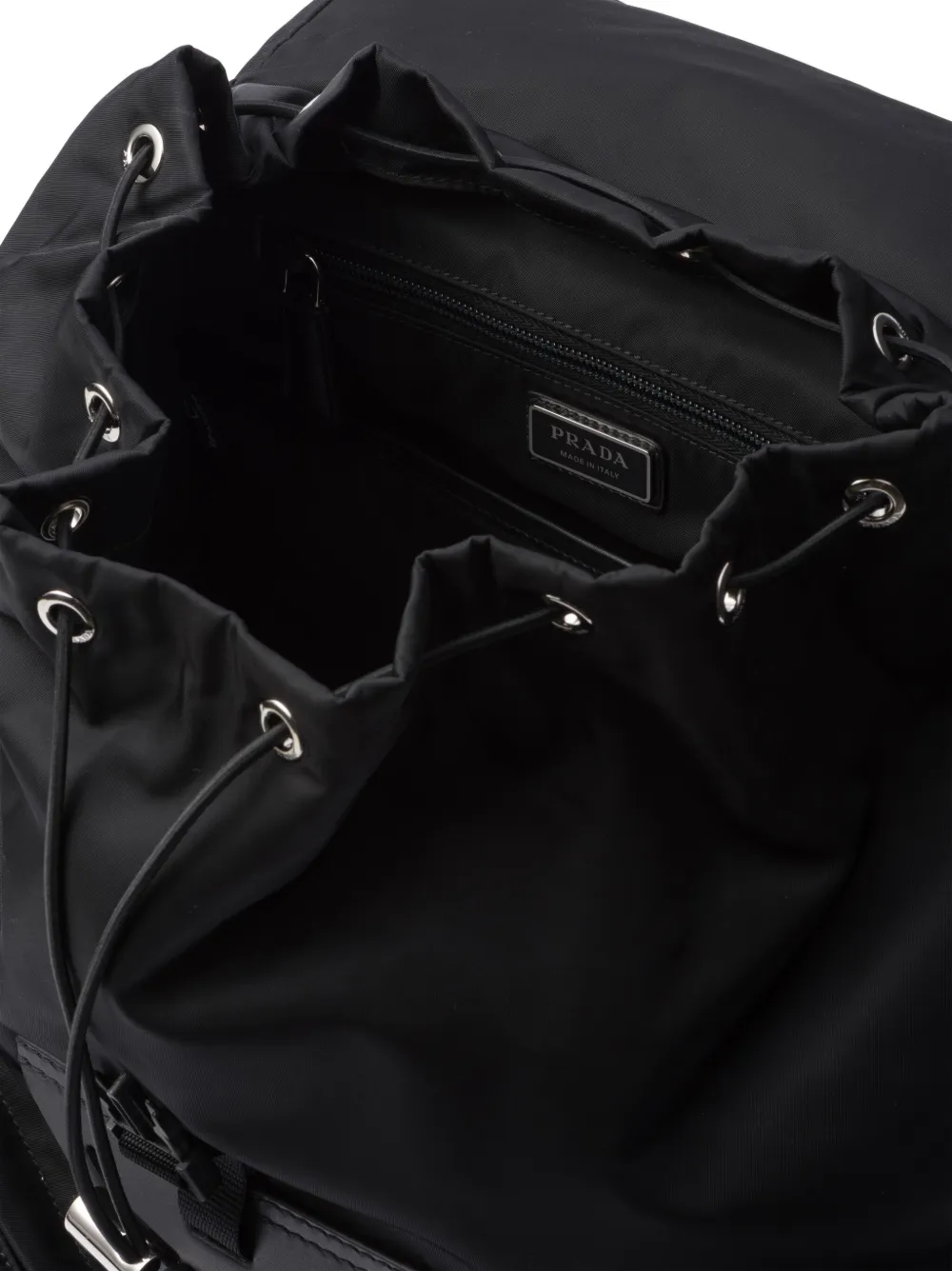 Prada Re-Nylon leather-trimmed Backpack | Black | FARFETCH Prada Re-Nylon leather-trimmed Backpack | Black | FARFETCH