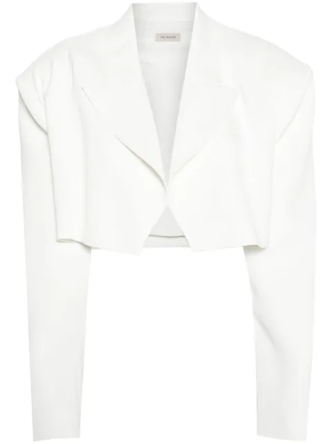 The Mannei peak-lapels cropped blazer