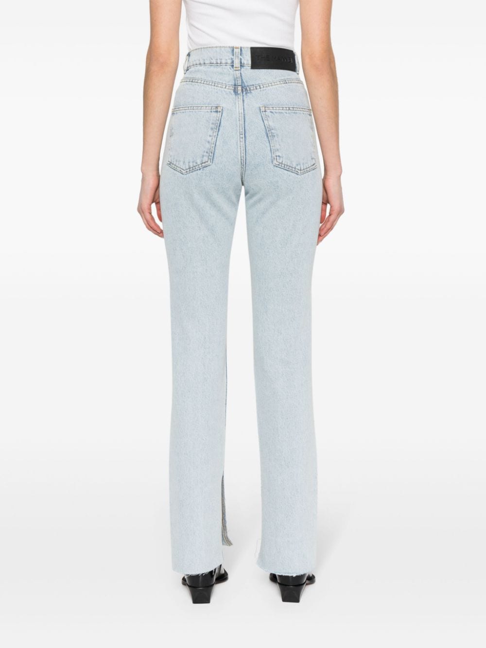 Shop The Mannei Inari High-rise Straight-leg Jeans In Blue
