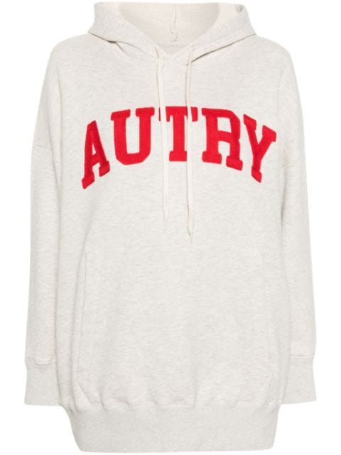 Autry hoodie con efecto melange logo bordado