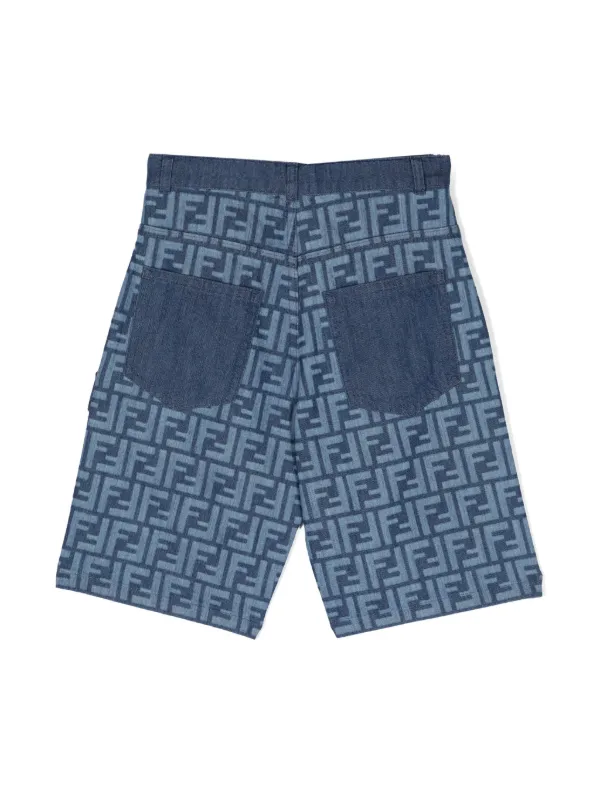 ＊FENDI＊FFシャンブレー ショートパンツ ショートパンツ デニム ブルー | Fendi