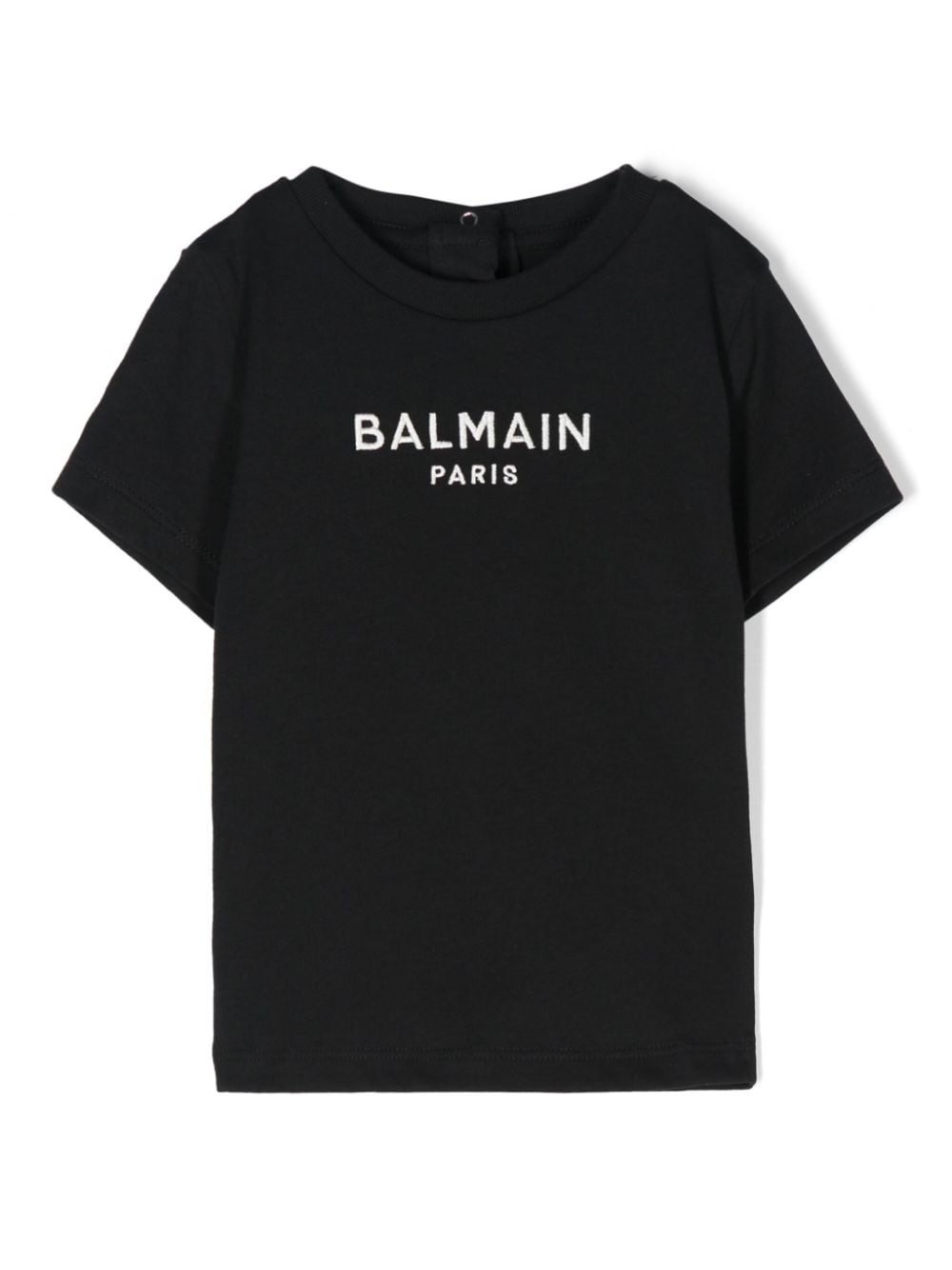 Balmain Kids T-shirt met geborduurd logo Zwart