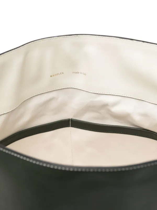 Wandler Marli Leather Tote Bag | Green | FARFETCH