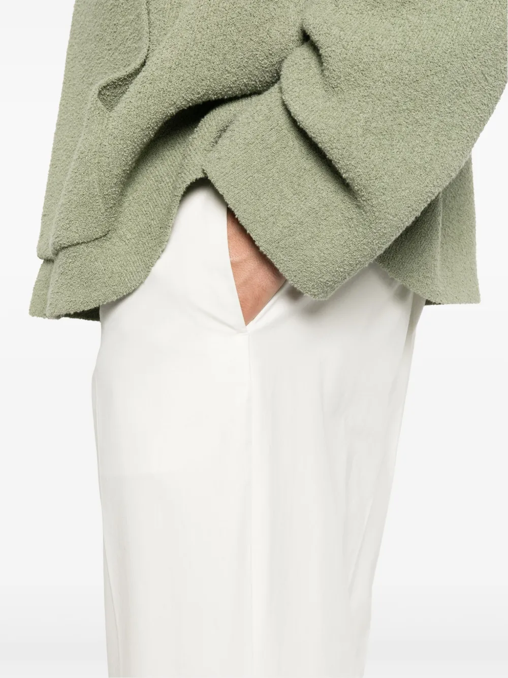 Jil Sander Straight plooibroek Beige