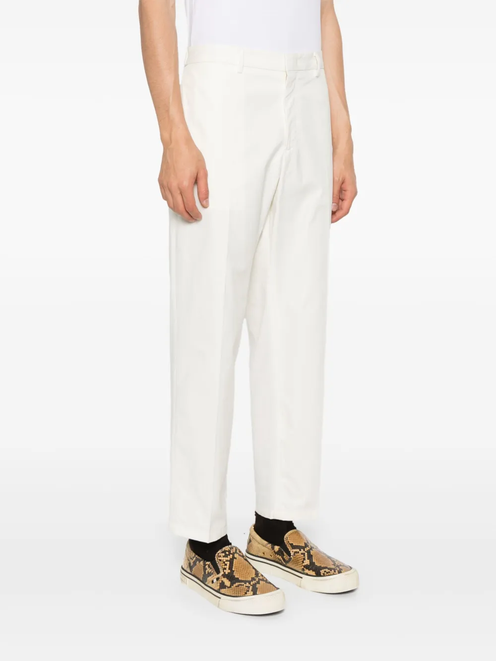 Jil Sander Straight plooibroek Beige