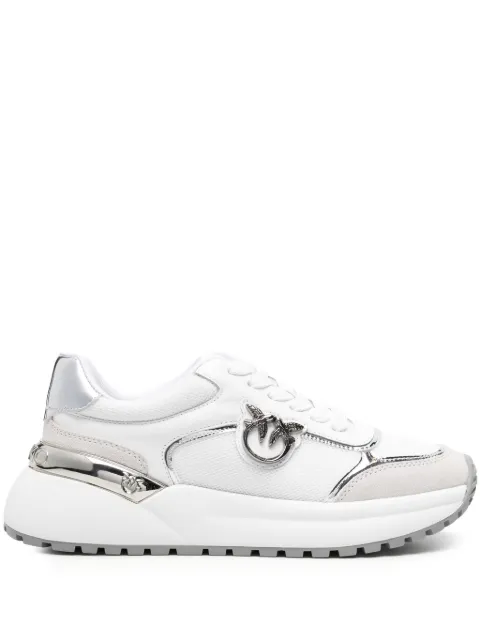 PINKO Love Birds leather sneakers