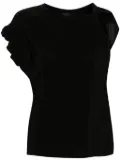 PINKO asymmetric crepe blouse - Black