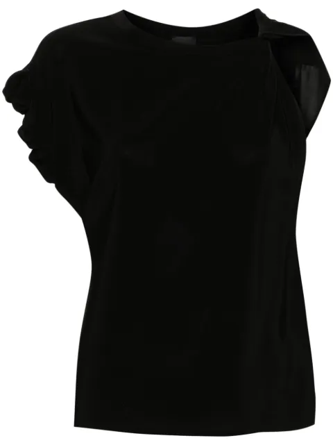 PINKO asymmetric crepe blouse