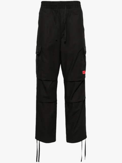 HUGO logo-appliqué cargo trousers