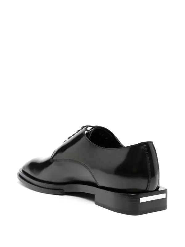 Alexander McQueen logo-plaque Leather Derby Shoes - Farfetch