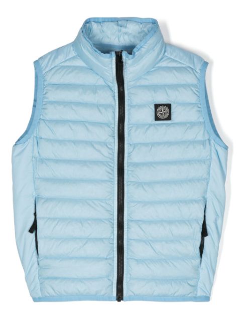 Stone Island Junior logo-patch padded gilet