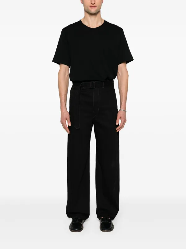 LEMAIRE リブ Tシャツ | ブラック | FARFETCH JP