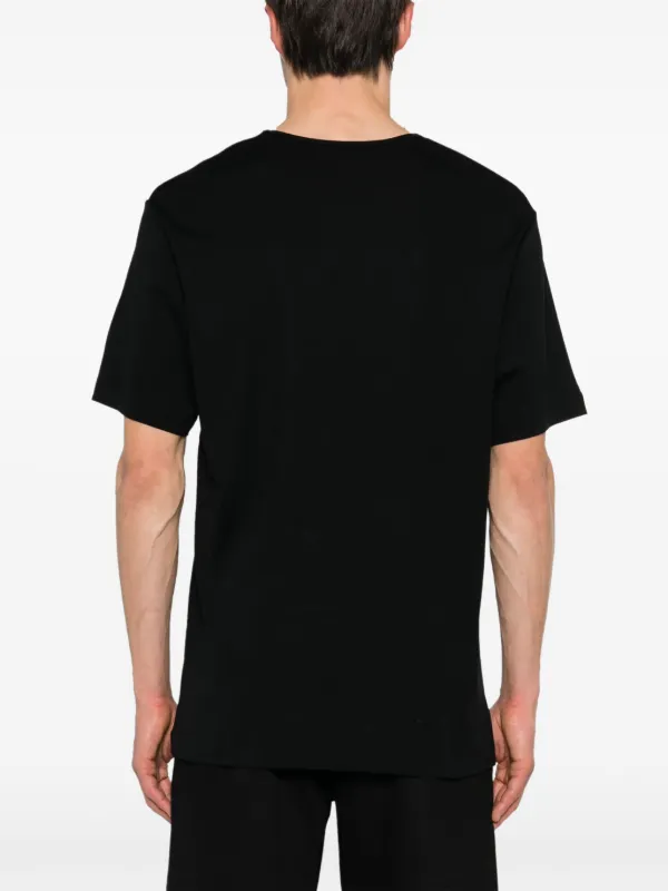 【人気急上昇中♪】LEMAIRE コットン リブTシャツ LEMAIRE リブ Tシャツ | ブラック | FARFETCH JP