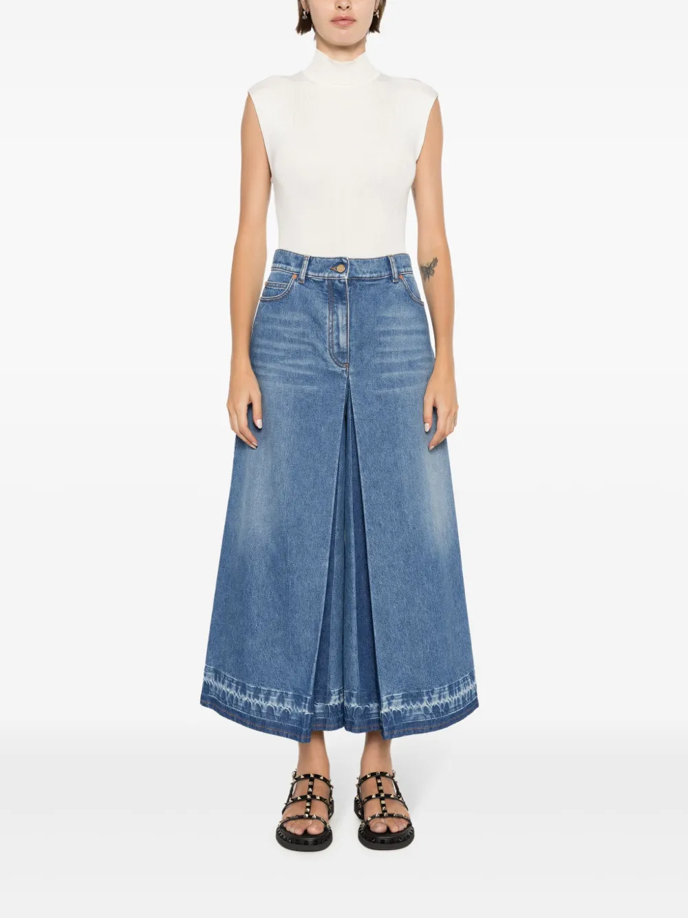 Valentino Garavani Jeans met wijde pijpen - Blauw