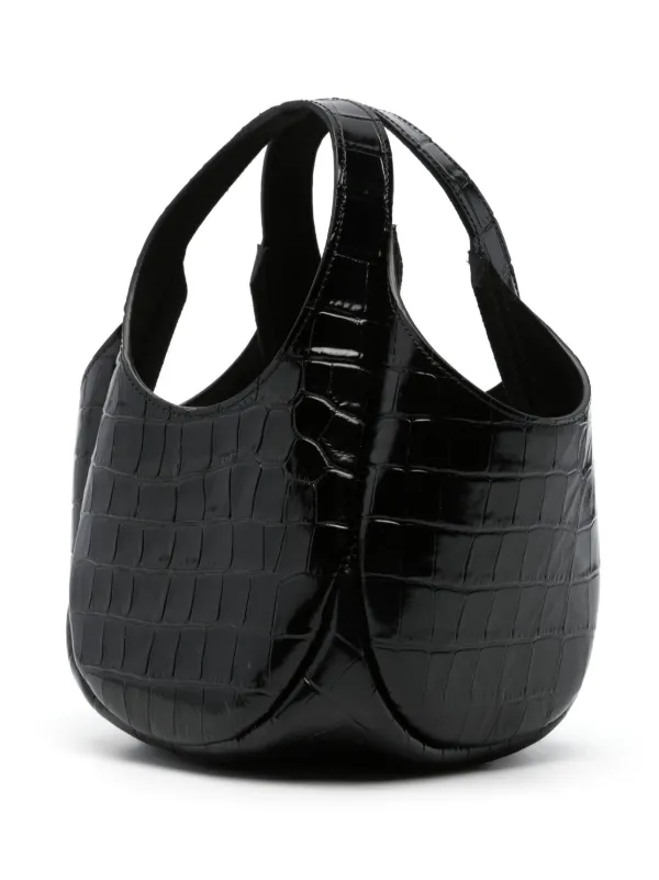 Coperni Bucket Swipe crocodile effect Mini Bag Black FARFETCH IE