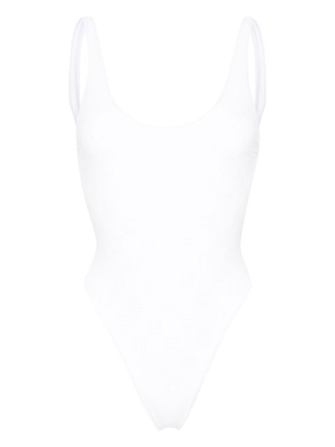 Elisabetta Franchi rhinestone-embellished monogram swimsuit