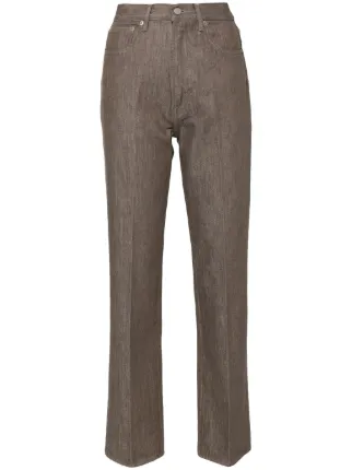 パンツ AURALEE HARD TWIST FADED BROWN DENIM AURALEE - HARD TWIST FADED BROWN DENIM 5P PANTS – SOLAR MTP