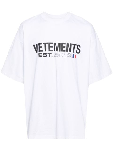 VETEMENTS t-shirt en coton à logo imprimé