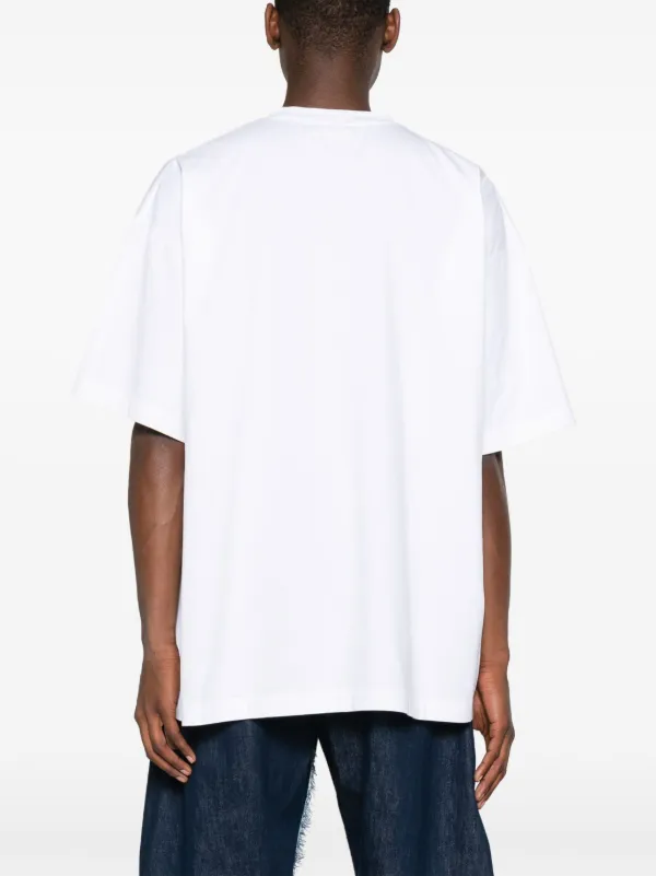VETEMENTS☆関税込☆ホワイト Website ロゴ コットン Tシャツ VETEMENTS logo-print Cotton T-shirt | White | FARFETCH