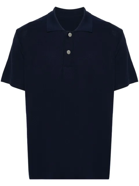 Jacquemus Maille honeycomb-knit polo shirt